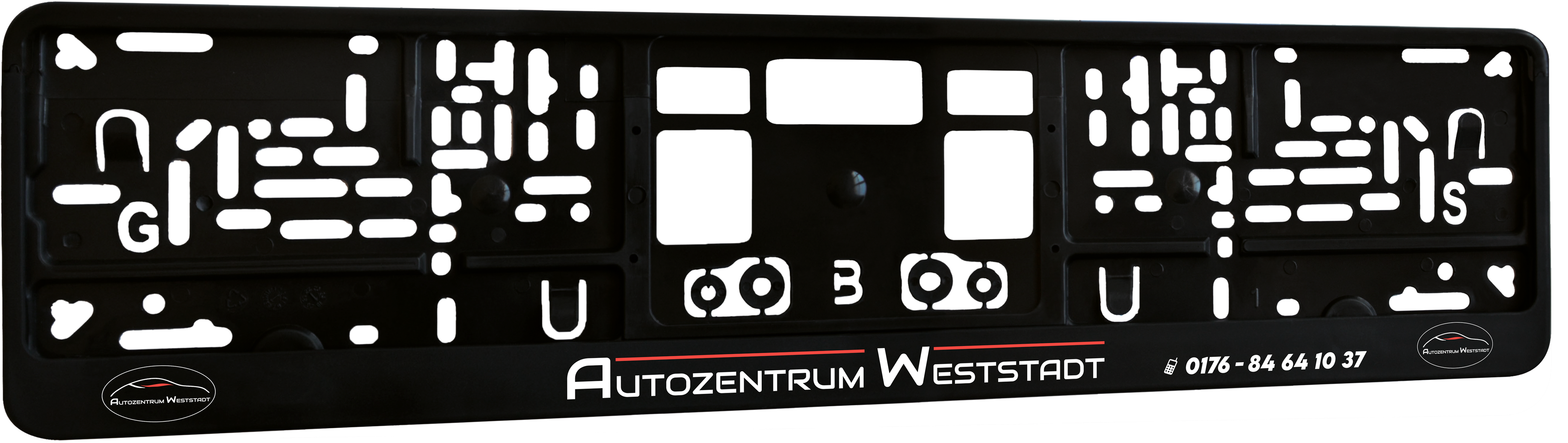 Kennzeichenhalter DP80 Siebdruck , Klapprahmen, ein- oder mehrfarbig !