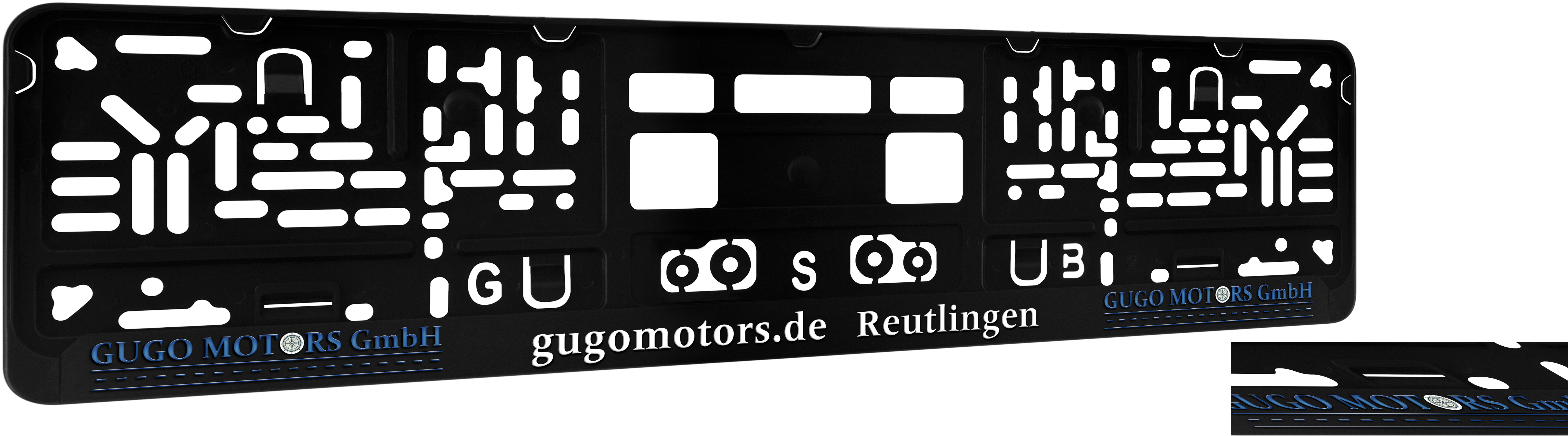 Kennzeichenhalter DP30 Digitaldruck, mit oder ohne Glanzlack