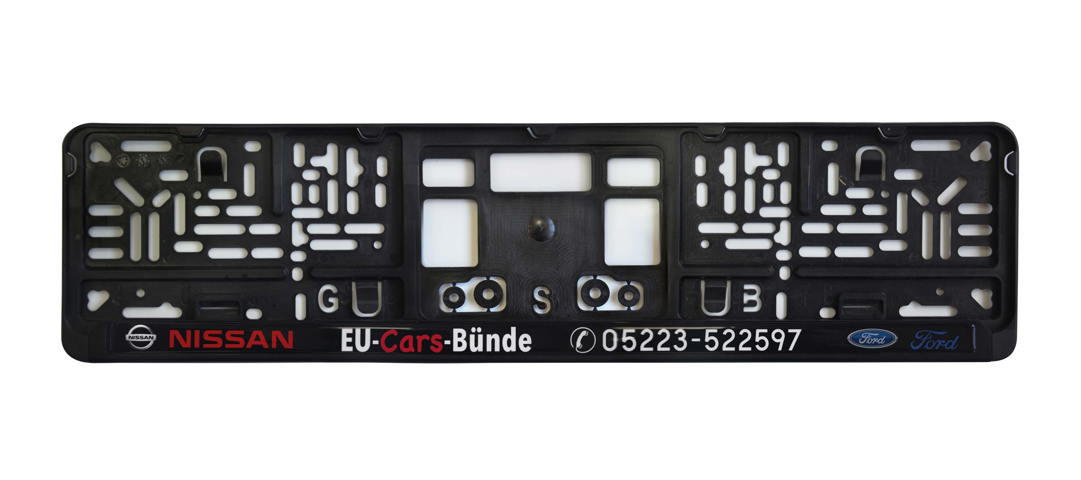 Kennzeichenhalter DP30 Digitaldruck, mit oder ohne Glanzlack