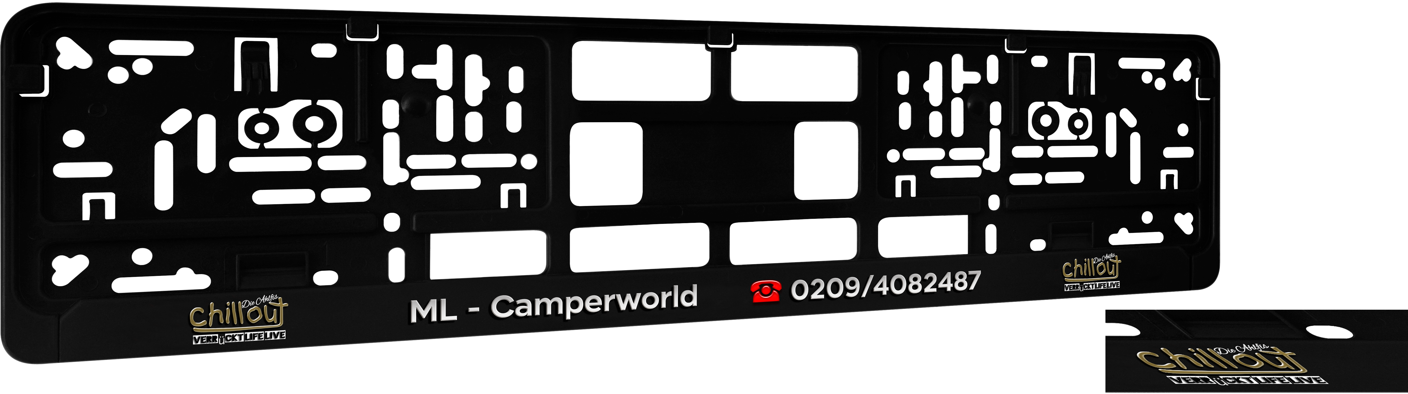 Kennzeichenhalter DP20 Digitaldruck, mit oder ohne Glanzlack !