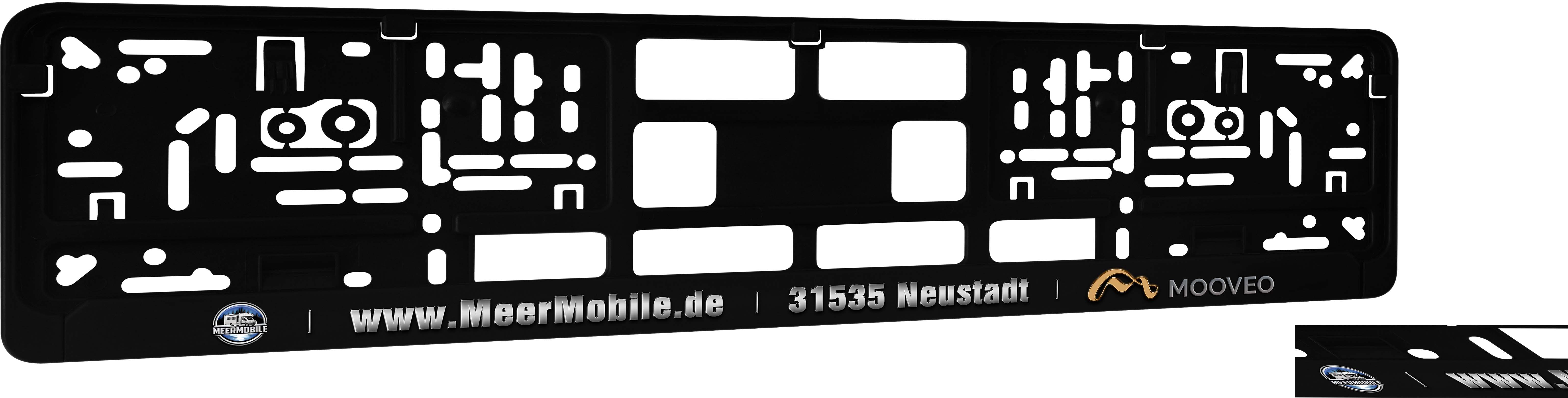 Kennzeichenhalter DP20 Prägedruck exklusiv / Farben: Silber-chrom ! Alle weiteren Farben sind möglich !!