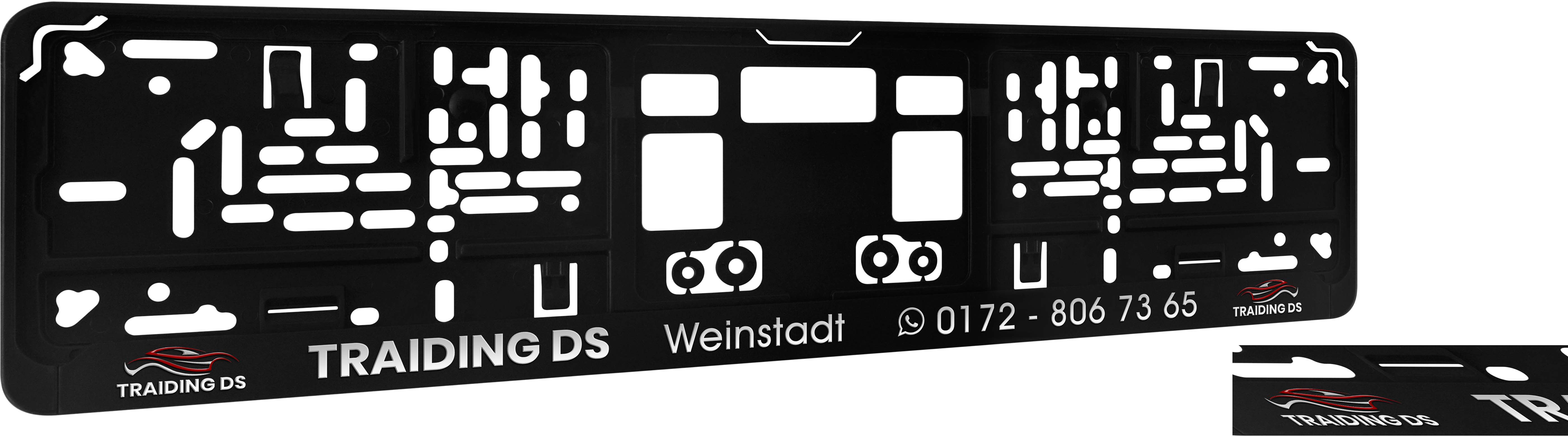 Kennzeichenhalter DP10 Digitaldruck, mit oder ohne Glanzlack !!