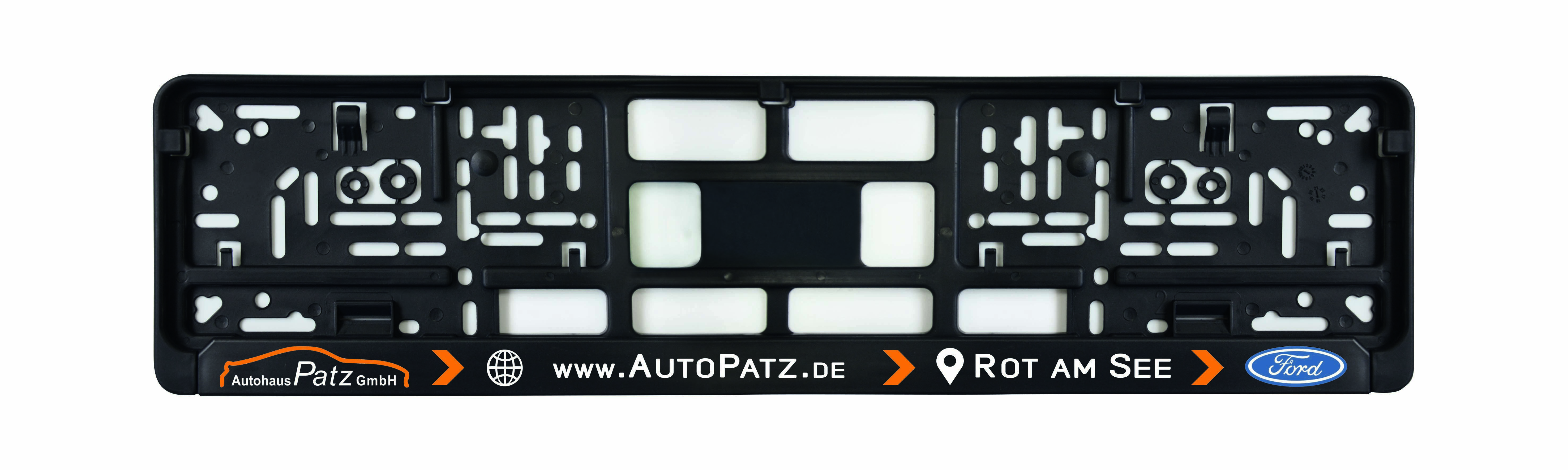 Kennzeichenhalter DP20 Siebdruck, ein- oder mehrfarbig !