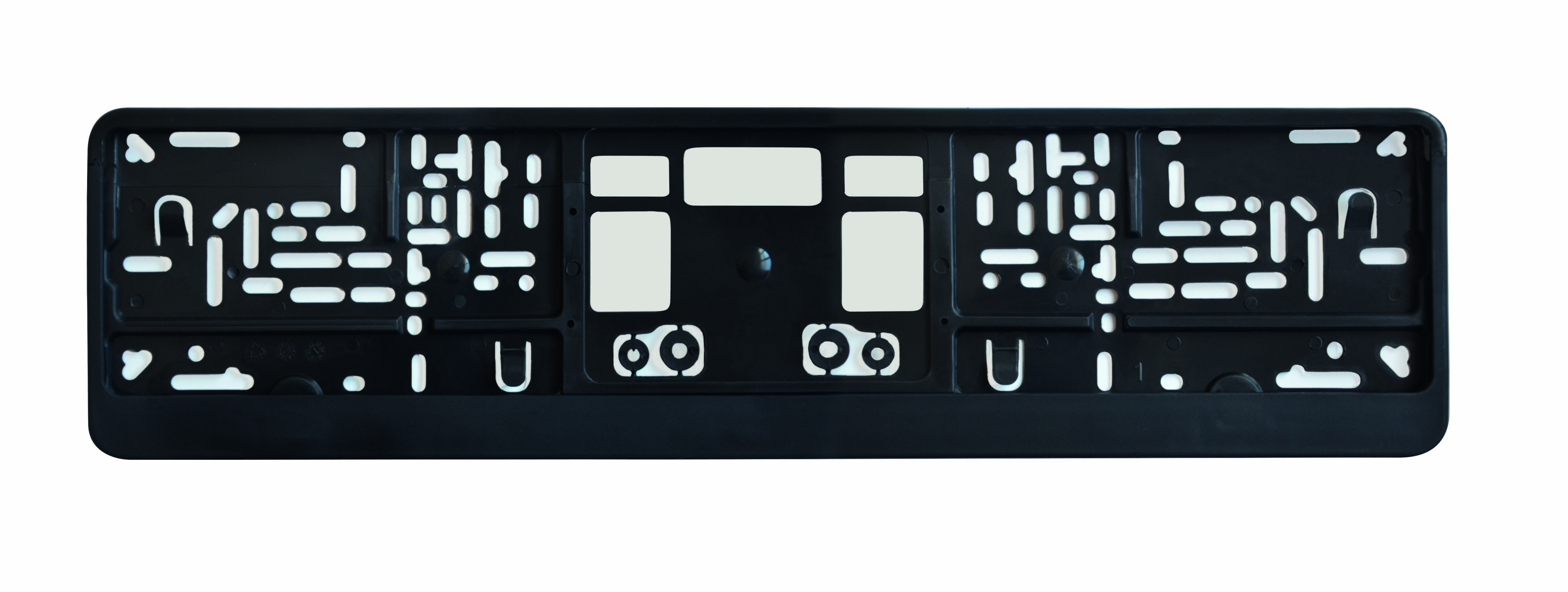 Kennzeichenhalter DP80 Unbedruckt, Klapprahmen