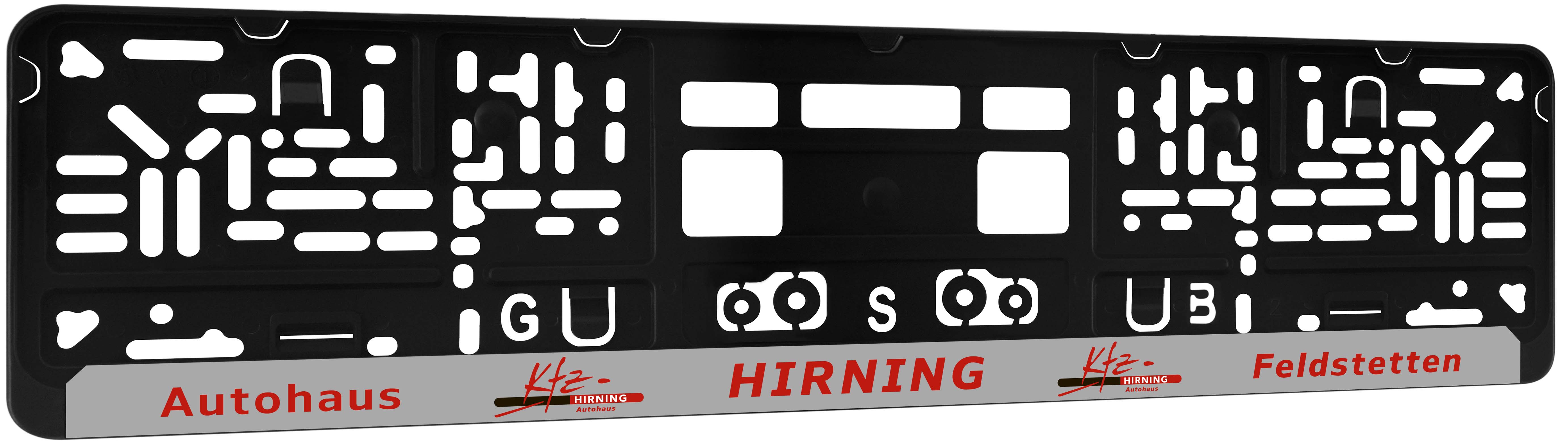 Kennzeichenhalter DP30 Siebdruck, ein- oder mehrfarbig !