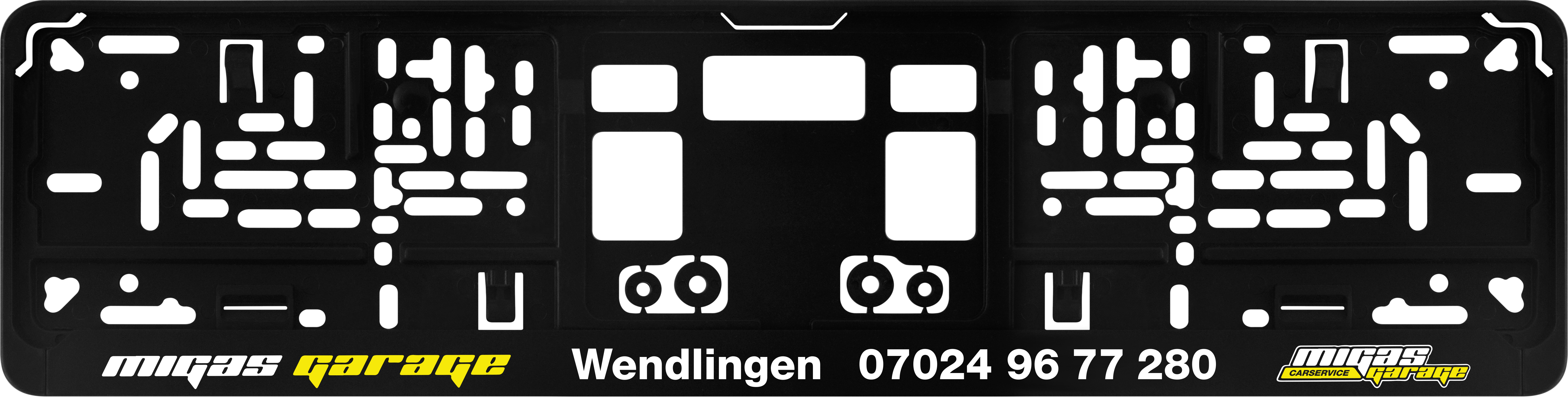 Kennzeichenhalter DP10 Siebdruck, ein- oder mehrfarbig !