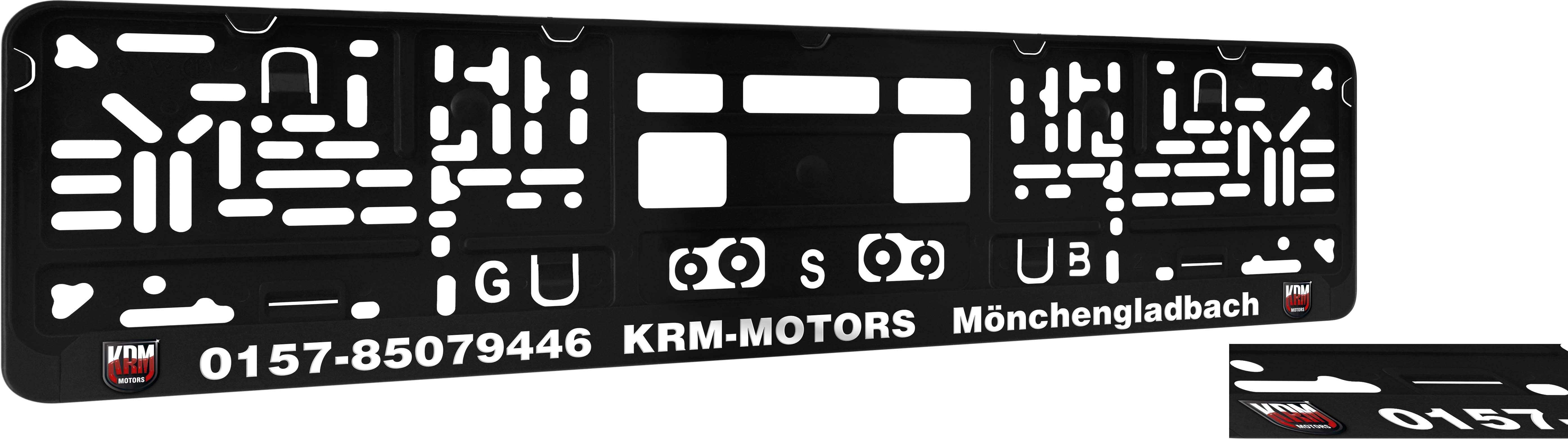 Kennzeichenhalter DP30 Digitaldruck, mit oder ohne Glanzlack