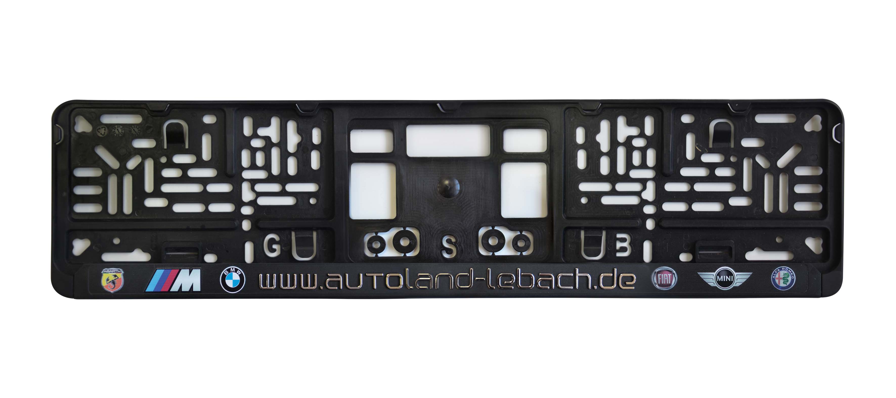 Kennzeichenhalter DP30 Prägedruck exklusiv / Farben: Silber-chrom ! Alle anderen Farben sind möglich !!