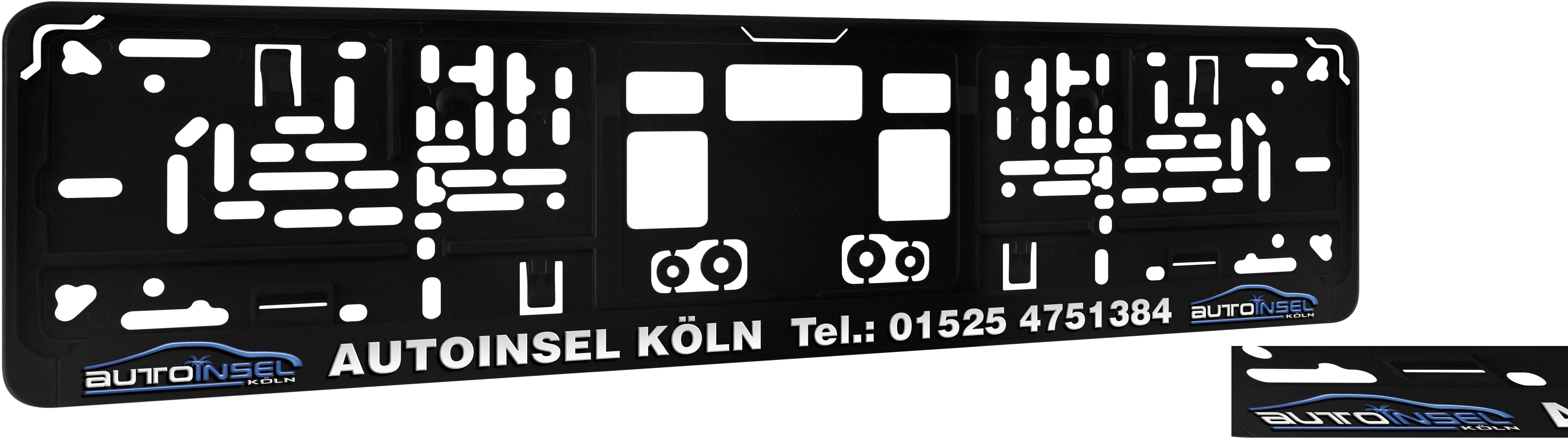 Kennzeichenhalter DP10 Digitaldruck, mit oder ohne Glanzlack !!
