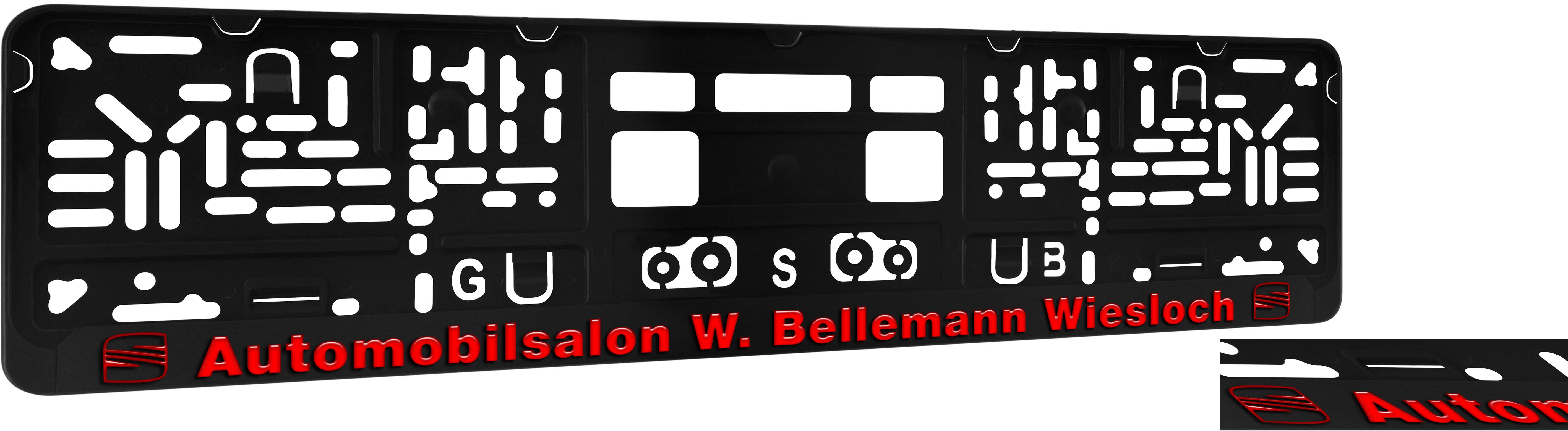 Kennzeichenhalter DP30 Digitaldruck, mit oder ohne Glanzlack