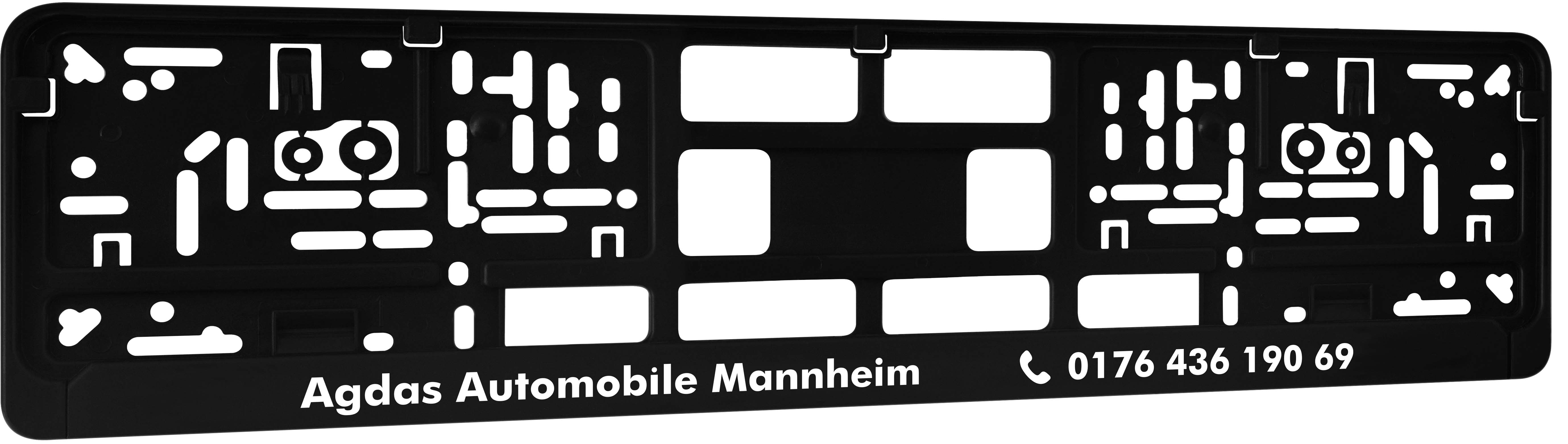 Kennzeichenhalter DP20 Siebdruck, ein- oder mehrfarbig !