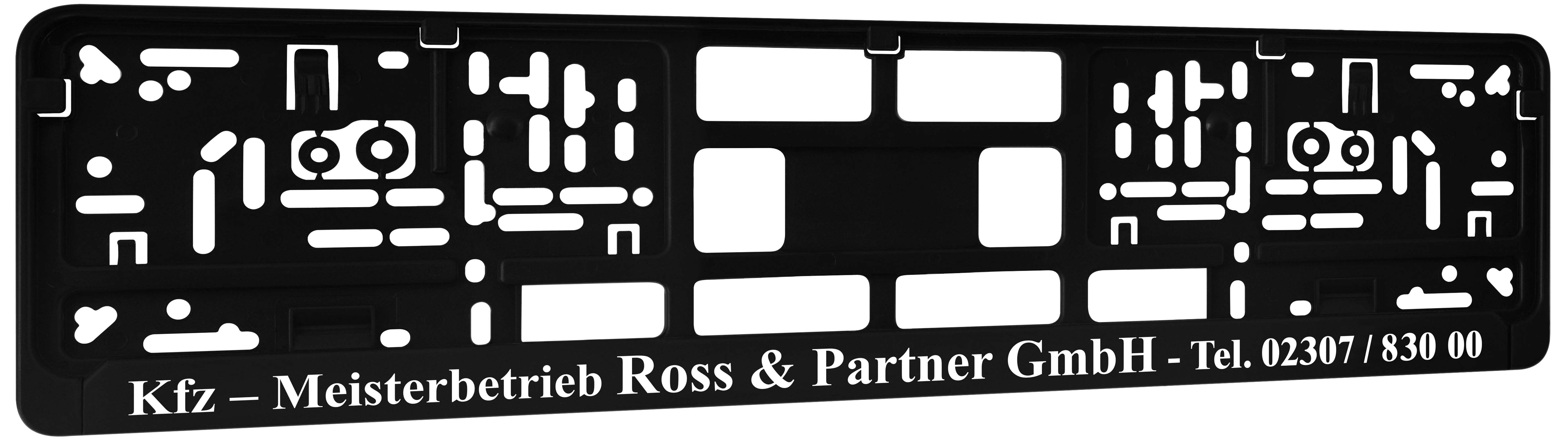 Kennzeichenhalter DP20 Siebdruck, ein- oder mehrfarbig !