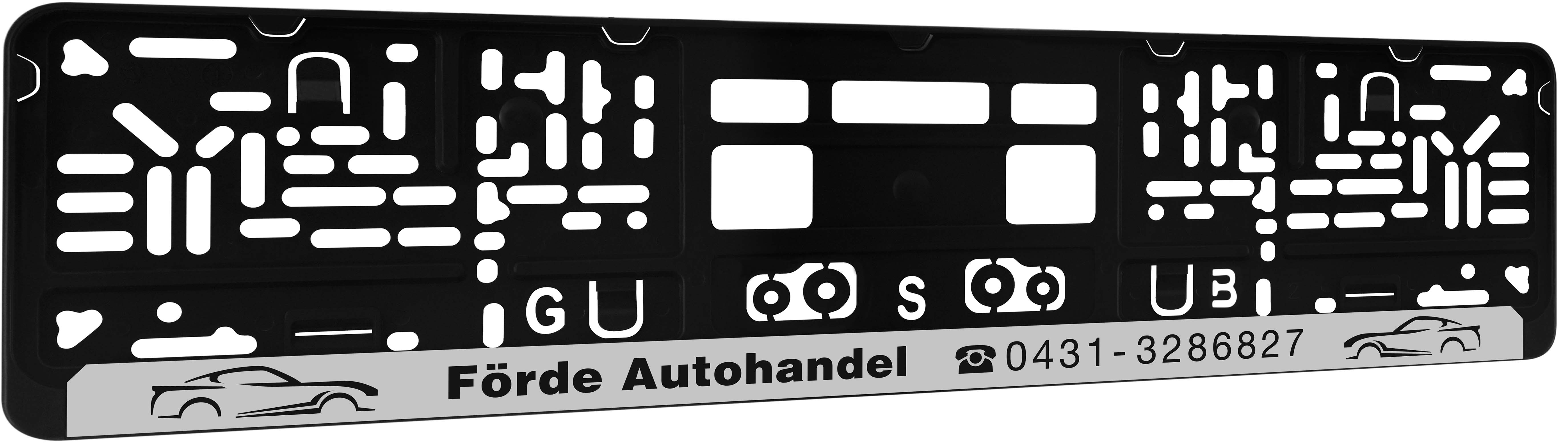 Kennzeichenhalter DP30 Siebdruck, ein- oder mehrfarbig !