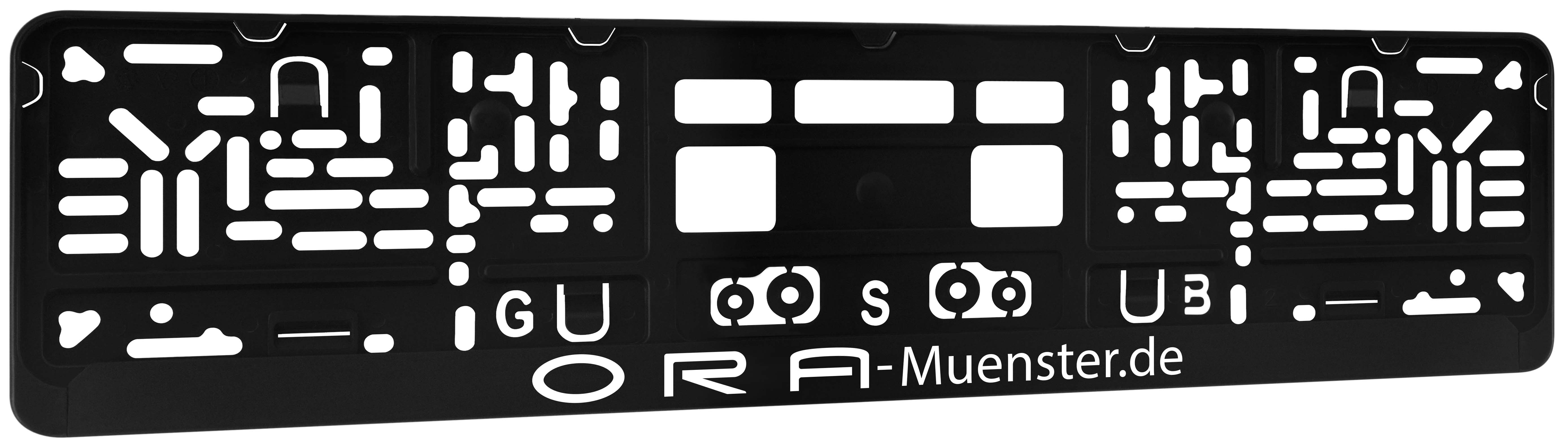 Kennzeichenhalter DP30 Siebdruck, ein- oder mehrfarbig !