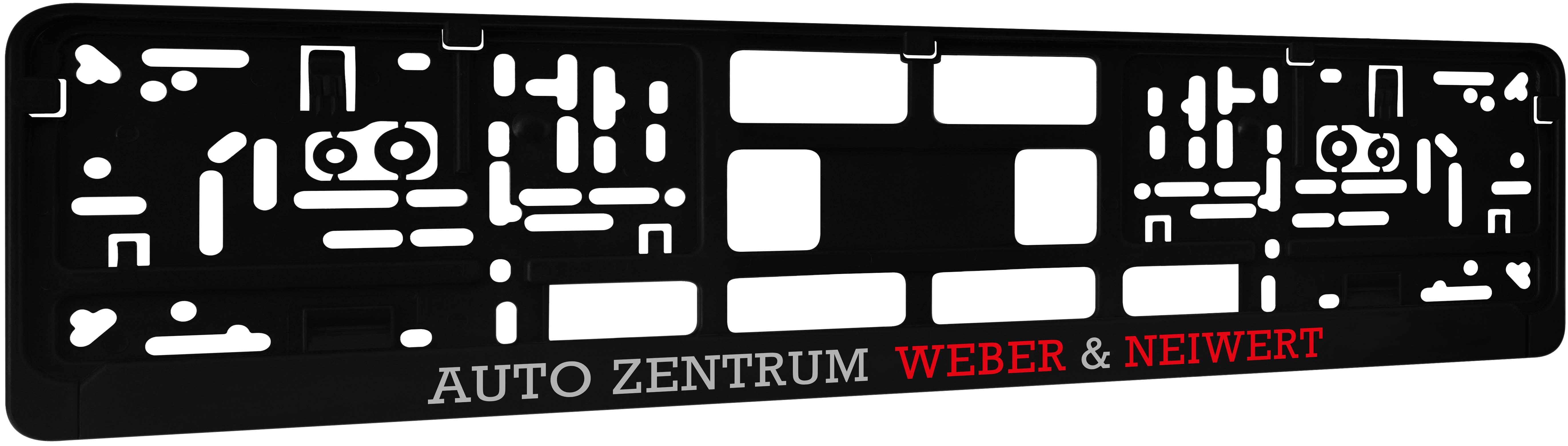 Kennzeichenhalter DP20 Siebdruck, ein- oder mehrfarbig !