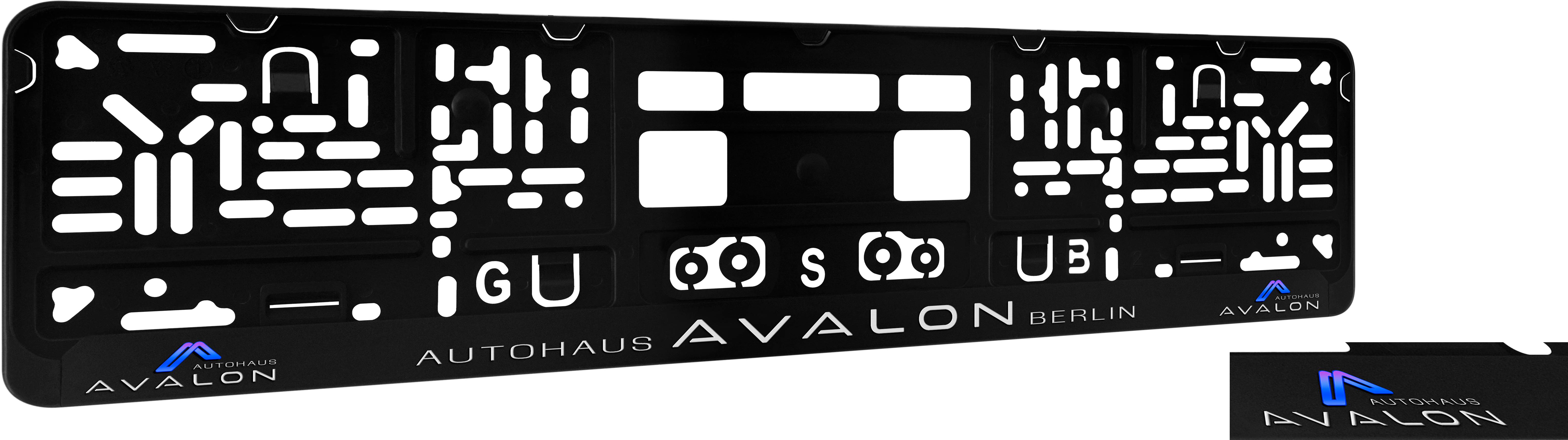 Kennzeichenhalter DP30 Digitaldruck, mit oder ohne Glanzlack