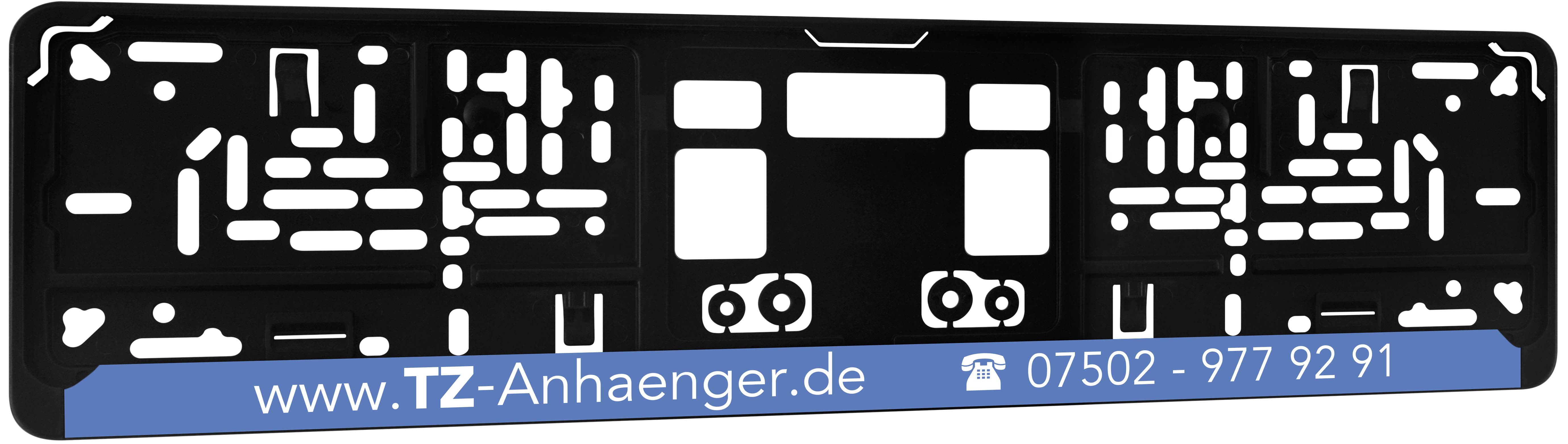 Kennzeichenhalter DP10 Siebdruck, ein- oder mehrfarbig !
