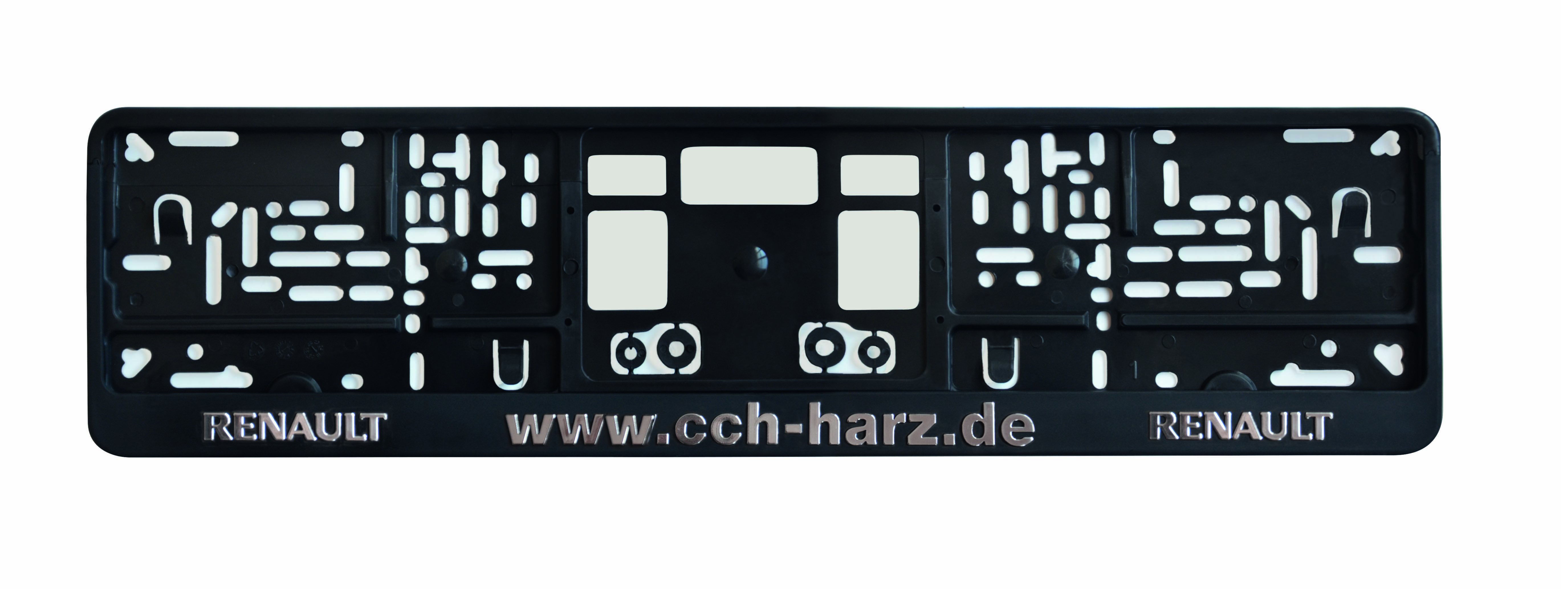 Kennzeichenhalter DP80 Prägedruck exklusiv, Klapprahmen 