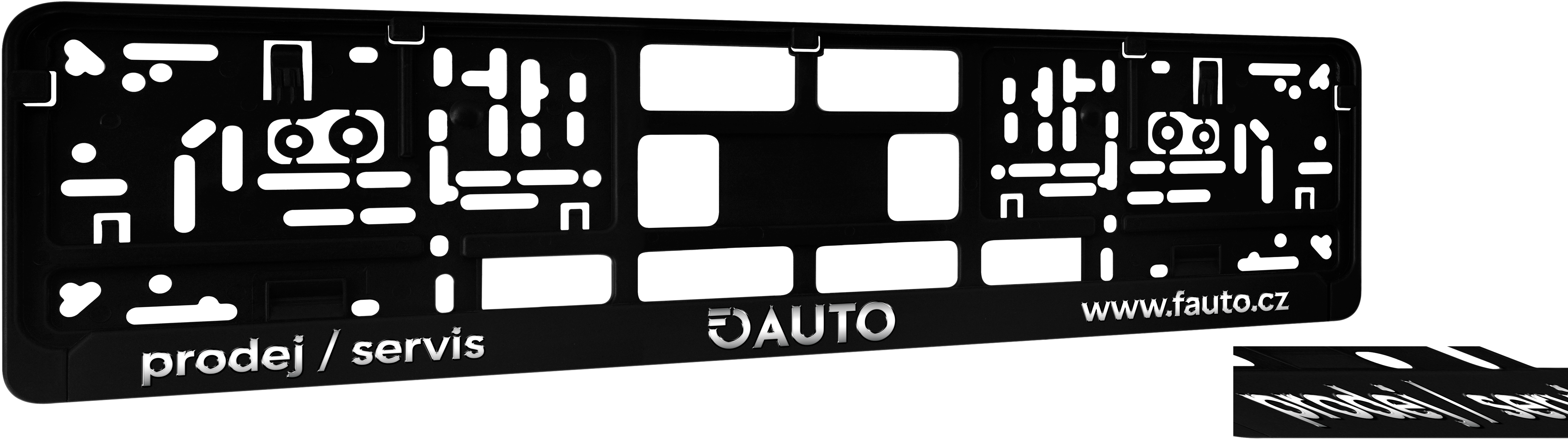 Kennzeichenhalter DP20 Prägedruck exklusiv / Farben: Silber-chrom ! Alle weiteren Farben sind möglich !!