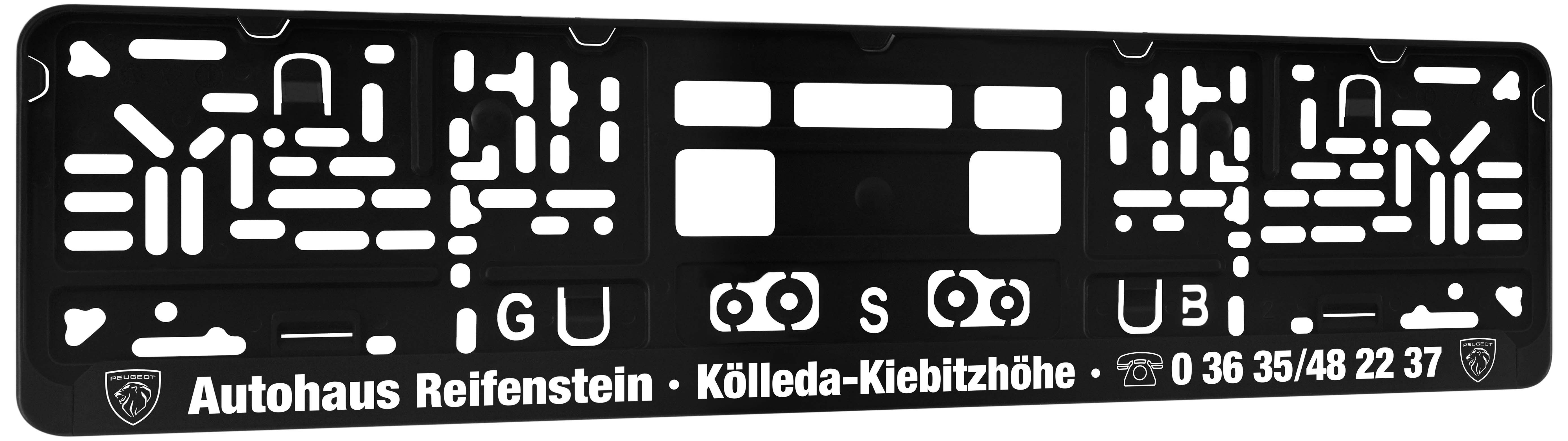 Kennzeichenhalter DP30 Siebdruck, ein- oder mehrfarbig !