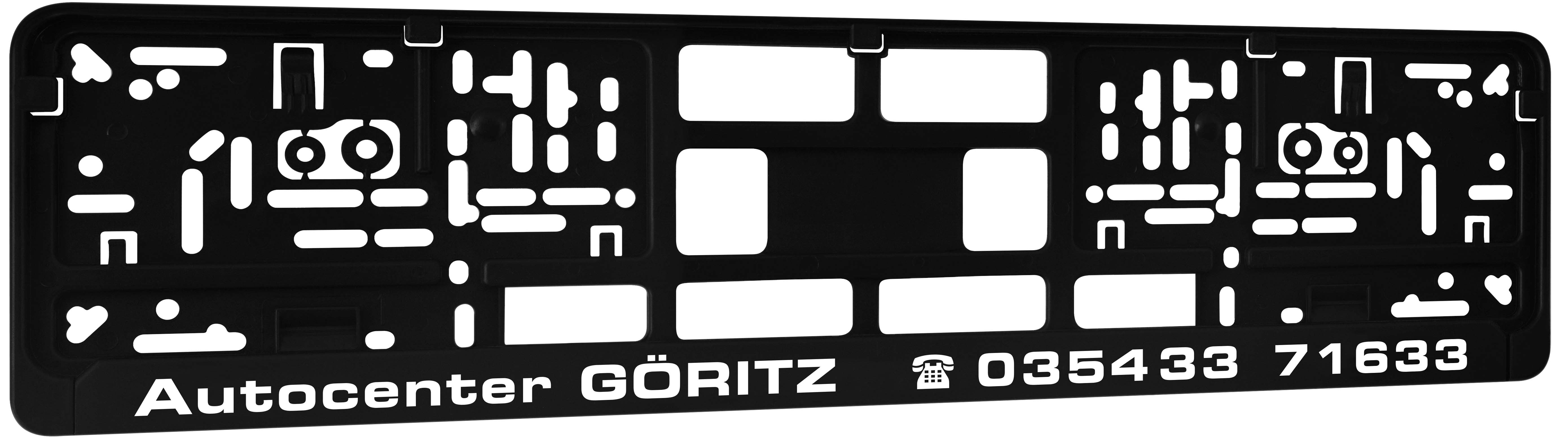 Kennzeichenhalter DP20 Siebdruck, ein- oder mehrfarbig !